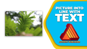 How to insert a picture into a line with text in Affinity publisher