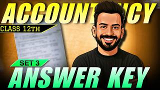 Class 12 Accountancy Board Exam 2026 Set 3 Solutions | CBSE Answer Key|