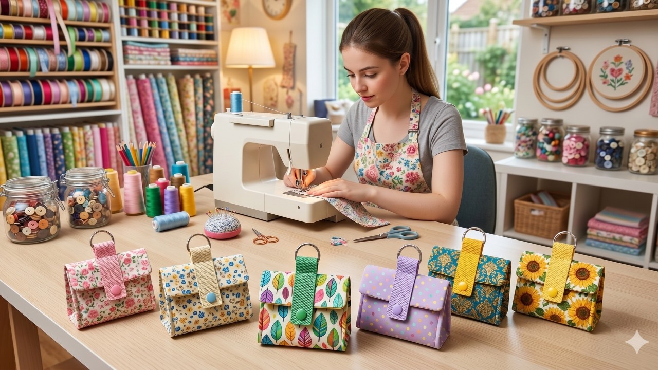 Sewing cute little bags ❤ Simple design - Even beginners can make