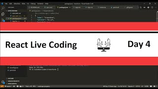 React Live Coding, CI Setup - Day 4
