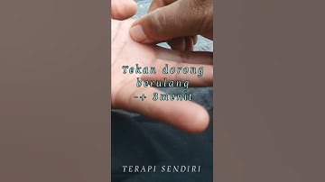 #cara meredakan Ketika TIBA - TIBA BATUK - BATUK..?   Pijat bagian ini..