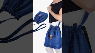 DIY Shoulder Bag from Old Jeans Miarti🪡🧵✂️ 👜