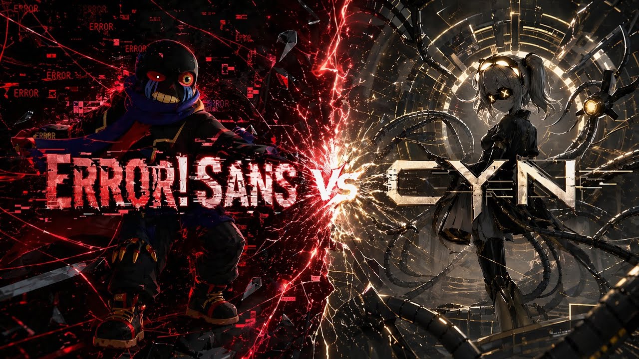 [Undertale AU X Murder Drones] Error! Sans Vs Cyn | Rap Battle - YouTube