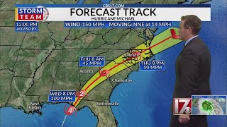 Hurricane Michael noon update