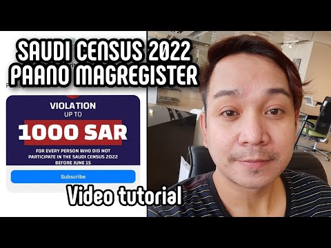 Paano Mag register sa Saudi Census 2022 || Sr.1000 fine for not participate || Video tutorial