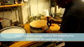 Bum Wrap Drum Company-Drum Wrap install !