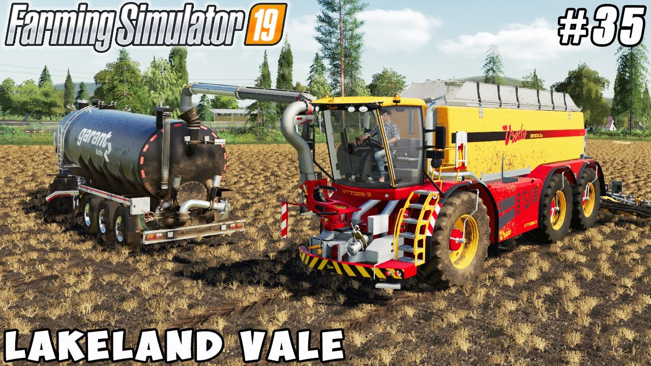 Fertilizing with slurry, cultivation of fields | Lakeland Vale 2 | Farming simulator 19 | ep #35