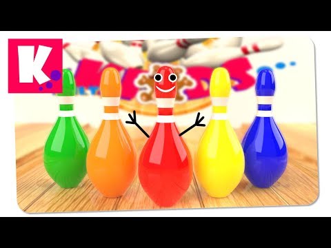 Bowling with Colored Pins and Multicolored Balls | Multi Kids