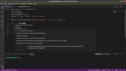 Python 7 - Espiral de Nombres