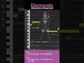 【夏色花梨 &amp; 京町セイカ】Diamonds / PRINCESS PRINCESS(サビ)【Synthesizer Vカバー】 #shorts