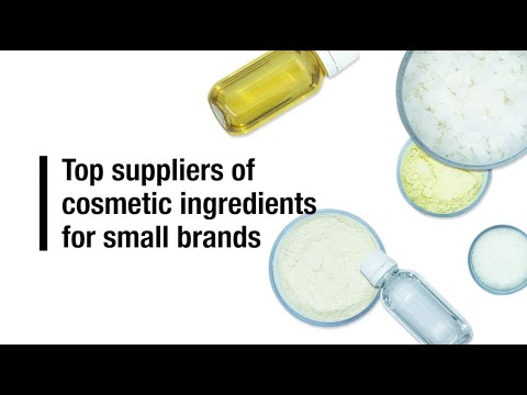 Top suppliers of cosmetic ingredients for small
