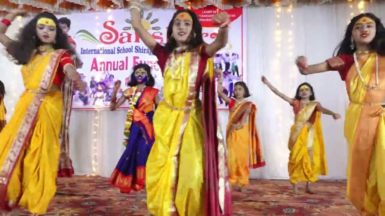 Kali Mahakali Dance Performance | Sanskar International School Shirajgaon Kasba