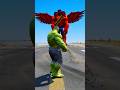 GIANT RED HULK VS SPIDERMAN RANDOM SUPERHEROES BATTLE #shorts #gta5 #spiderman