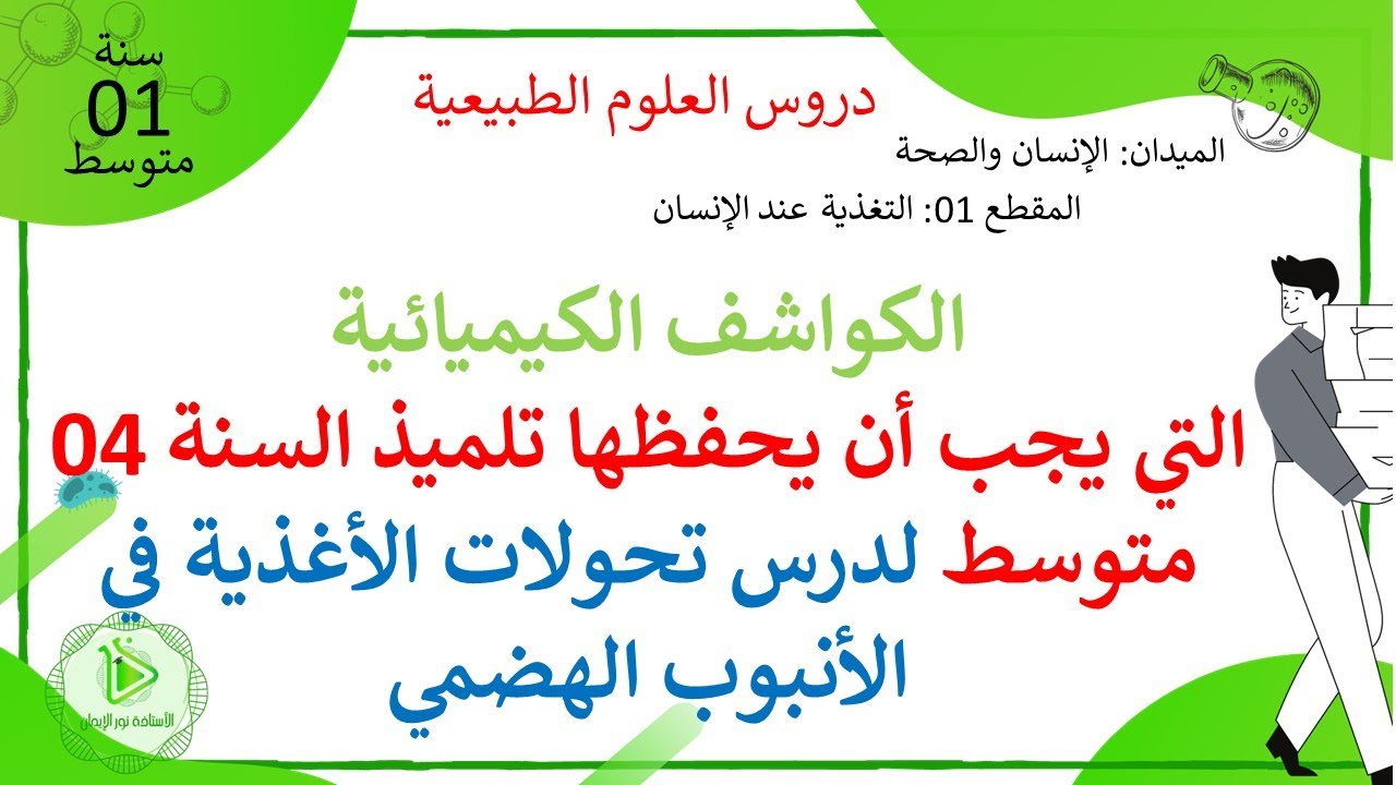ملخصات العلوم سنة 04 متوسط