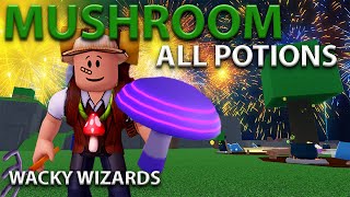 All Potions Mushroom Wacky Wizards Roblox Ingredient Update