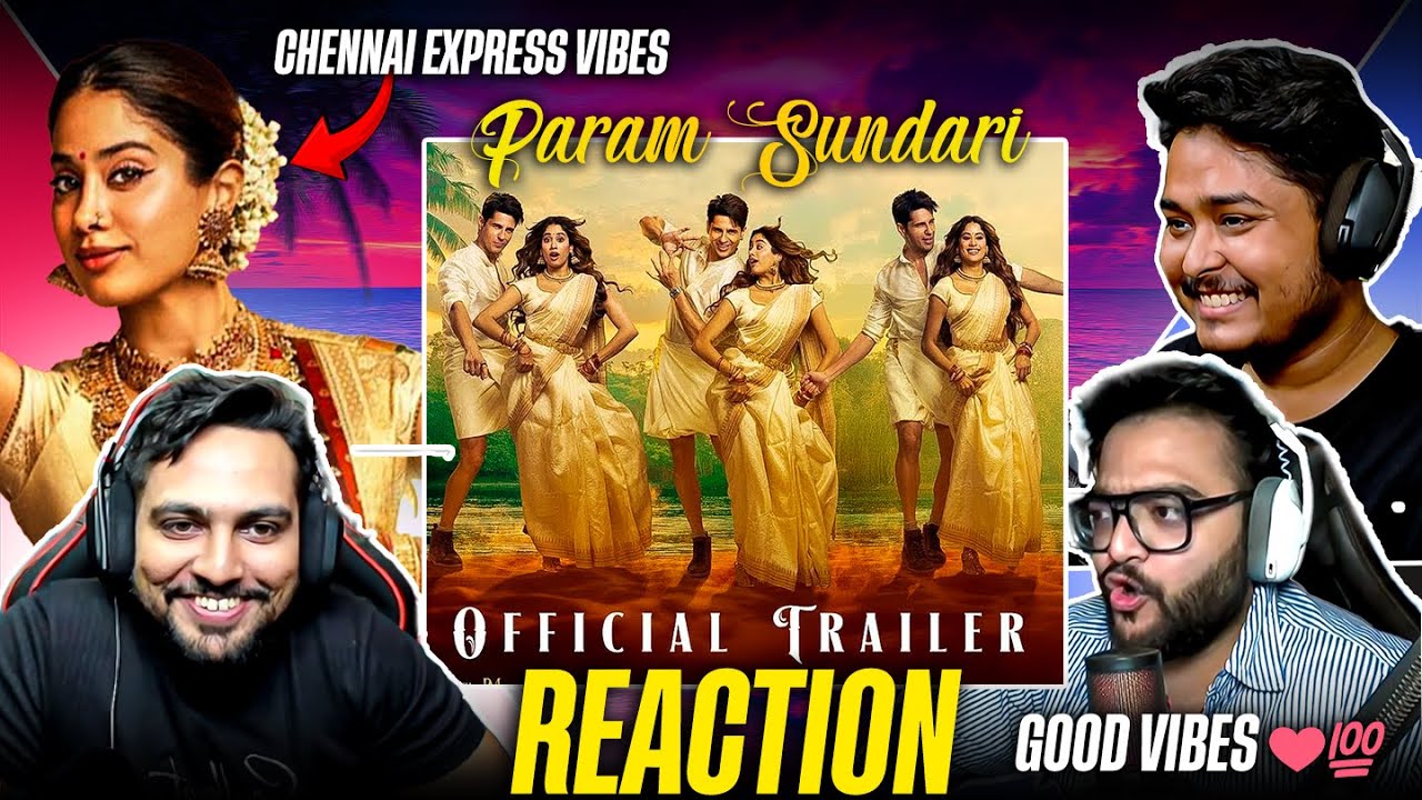 Param Sundari Official Trailer REACTION 🔥 | Sidharth Malhotra | Janhvi Kapoor | Desi Bros TV