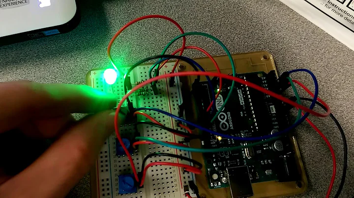Arduino - Controlling the RGB LED with 3 potentiometers