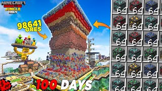 I Mine All Ores For Next 100 Days In Minecraft Hardcore !