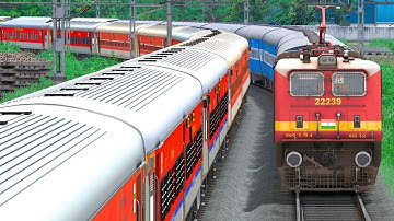 Trains High Speed Perfect Crossing | BUMPY RAILROAD | Trains Simulator | Railwork 2025 | NTG GAMING