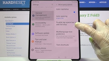 How to Enter Text Correction Options on SAMSUNG Galaxy Z Fold 3 – Correct Text