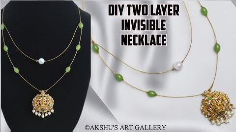 DIY Two layer invisible chain making tutorial | jewelry making @AKSHUSARTGALLERY