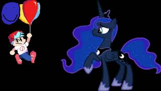 FNF Daycare Deathtrap SkyHacked but Celestia, Luna, and Damien Olcikas sings it
