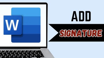 How to Add a Signature to a Word Doc