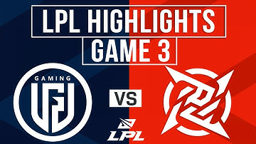 LGD vs NIP Highlights Game 3 | LPL 2025 Split 3 | LGD Gaming vs Ninjas in Pyjamas