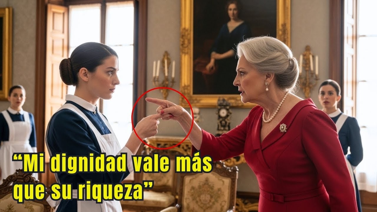 Todos Le Temían a La Madre Del Millonario… Hasta Que La Hija De Una Sirvienta Rompió El Silencio