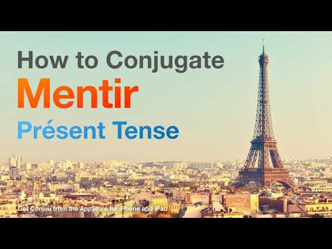 How to conjugate Mentir (to lie ) in Présent tense.