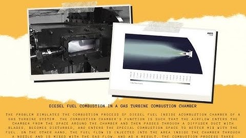 Diesel Fuel Combustion in a Gas Turbine Combustion Chamber