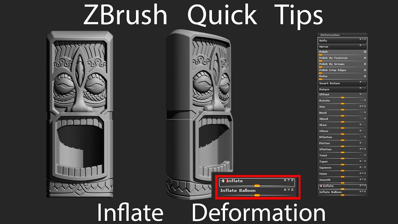 zbrush deformation sharpen