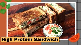 High Protein Breakfast Sandwich Recipe | How to Make Quick Easy Boiled Egg Toast | For Weight Loss