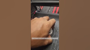 Printing super flexible TPU filament with Ender 3 V2. #3dprinting