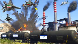 Irani Fighter Jets, Drones, Helicopters Attack on Israeli Navy Aircraft Carrier in Jerusalem - GTA 5