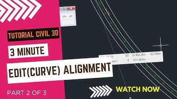 alignment curve edit civil 3d