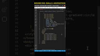Bouncing Balls Animation With HTML & CSS
