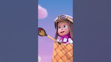 Thumbnail of What do the clouds taste like? ☁️😋 #FluffyDessert #MashaAndTheBear #Shorts #cartoonforkids #kids
