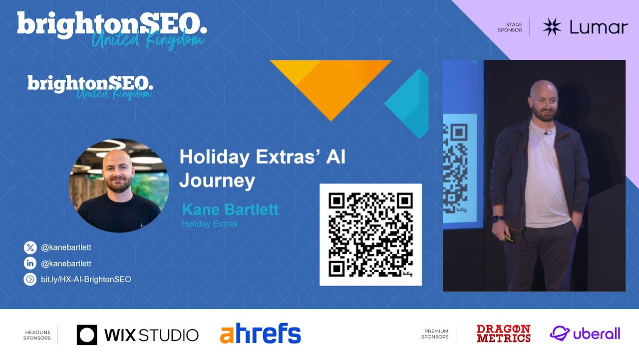 Our AI journey at Holiday Extras - Kane Bartlett - brightonSEO October 2024