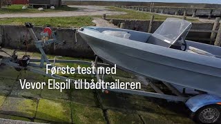 Vevor elspil til bådtraileren med fjernbetjening - Første test - Pioner 15 Viking Sport by Ome.Machining 126 views 1 month ago 1 minute, 51 seconds