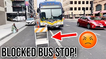 My Bus Stop Was Blocked By Construction Workers! Bus Driver Vlog