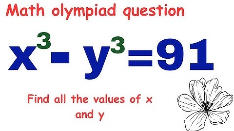 maths olympiad question | a nice cubic equation |two variables and one equation | trick to solve