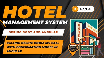 Calling Delete Room API with Confirm Model | Hotel Management Project | Spring Boot + Angular | #31