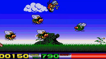 ATARI ST Bug Bash Preview GAME DEMO Big Shot Software AND  Blue Software BSW Demo Compact Disk 15