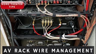 Home Theater AV Rack Wire Management (How to)