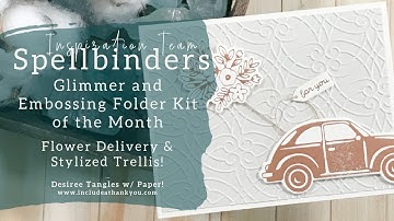 Spellbinders | Glimmer - Embossing Folder Club Kit of the Month | Jan 2023 (Card Making Tutorial)