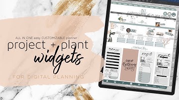 Project + Garden Widgets for digital planning | Customizable Digital Planner