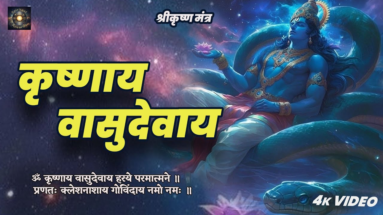 Om Krishnaya Vasudevaya Haraye Paramatmane | Powerful Krishna Bhakti Mantra | All Problem Solution