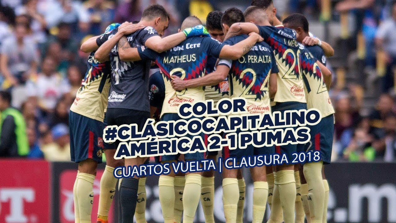 Color América 2-1 Pumas Cuartos de Final Vuelta Estadio Azteca - YouTube