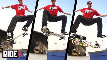 Sewa Kroetkov Skateboarding in Slow Motion - Nose Manual Front Foot Late Flip Out